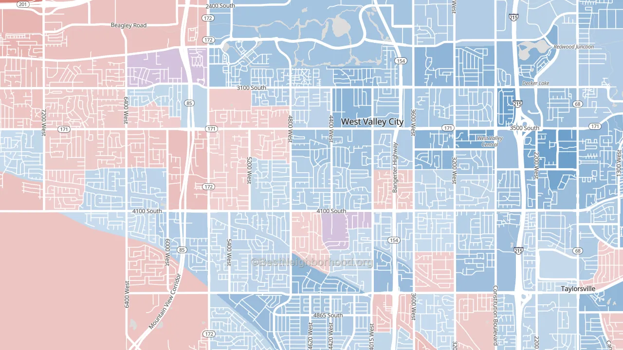 84120, UT block-group political-lean map
