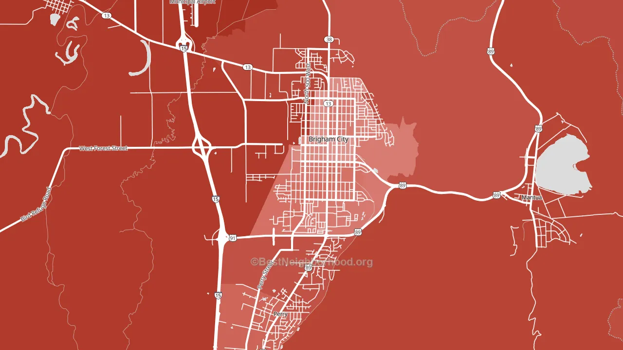 84302, UT block-group political-lean map