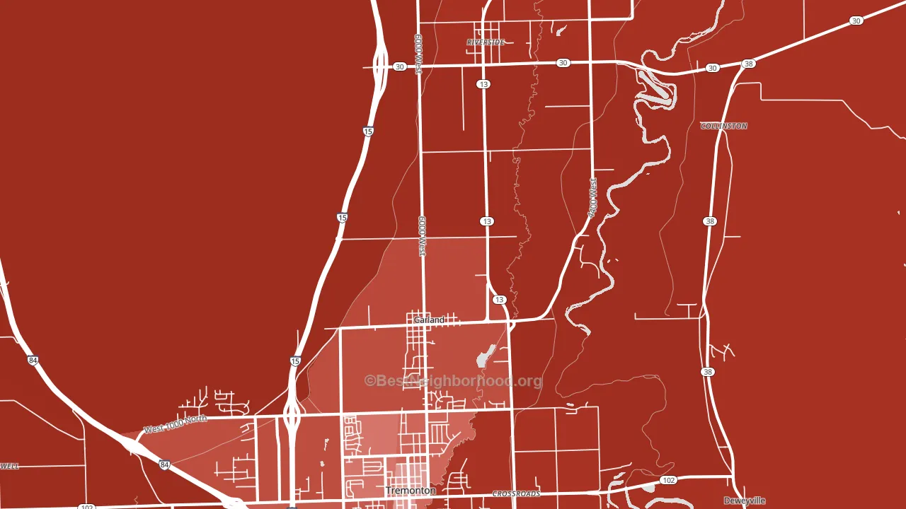 84312, UT block-group political-lean map