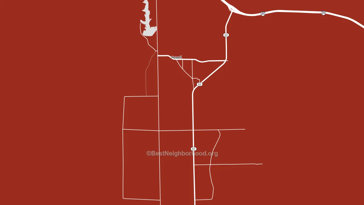 84316, UT block-group political-lean map
