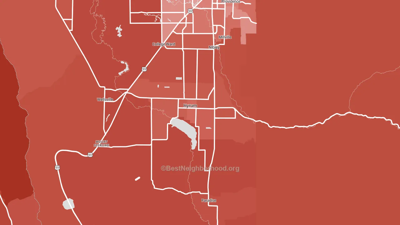 84319, UT block-group political-lean map