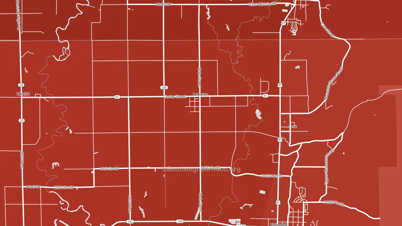 84320, UT block-group political-lean map