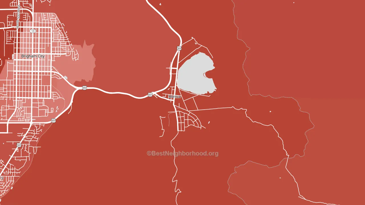 84324, UT block-group political-lean map