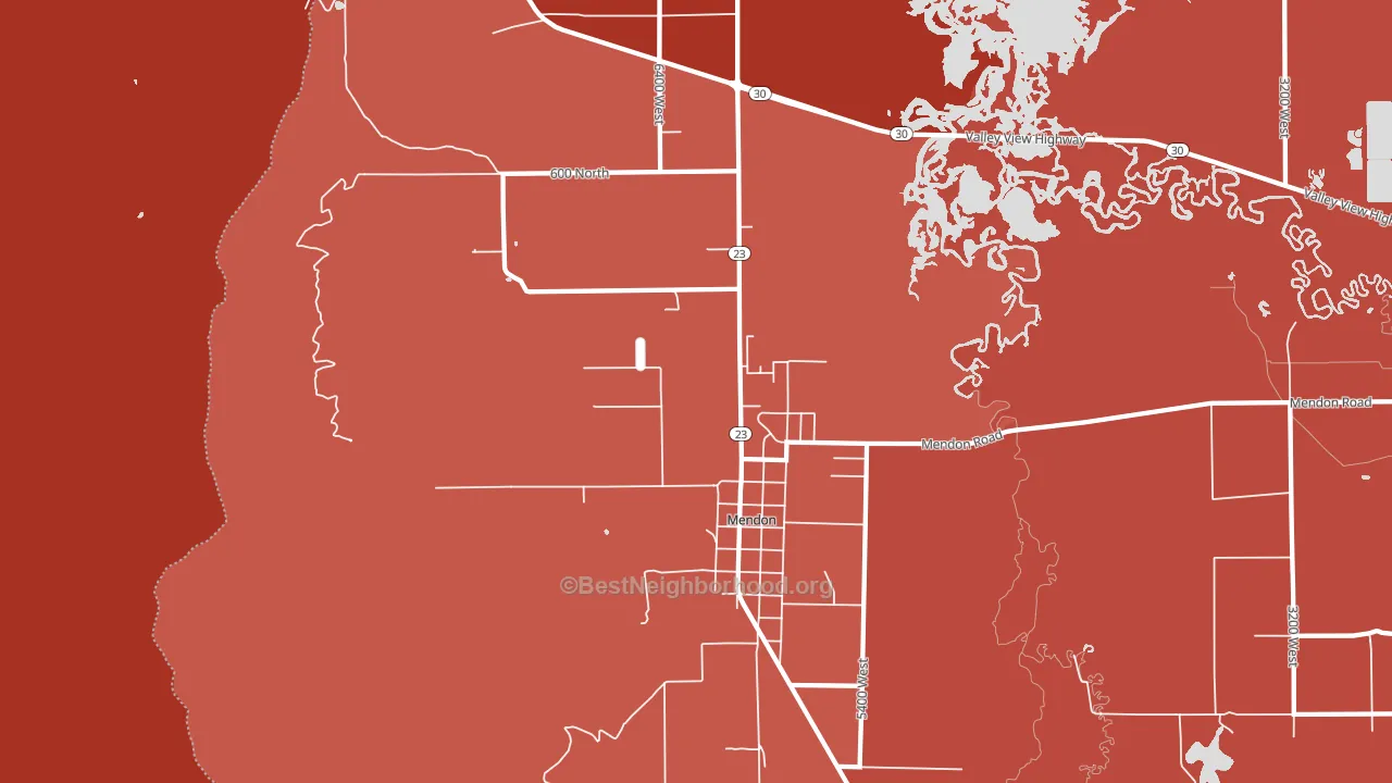 84325, UT block-group political-lean map