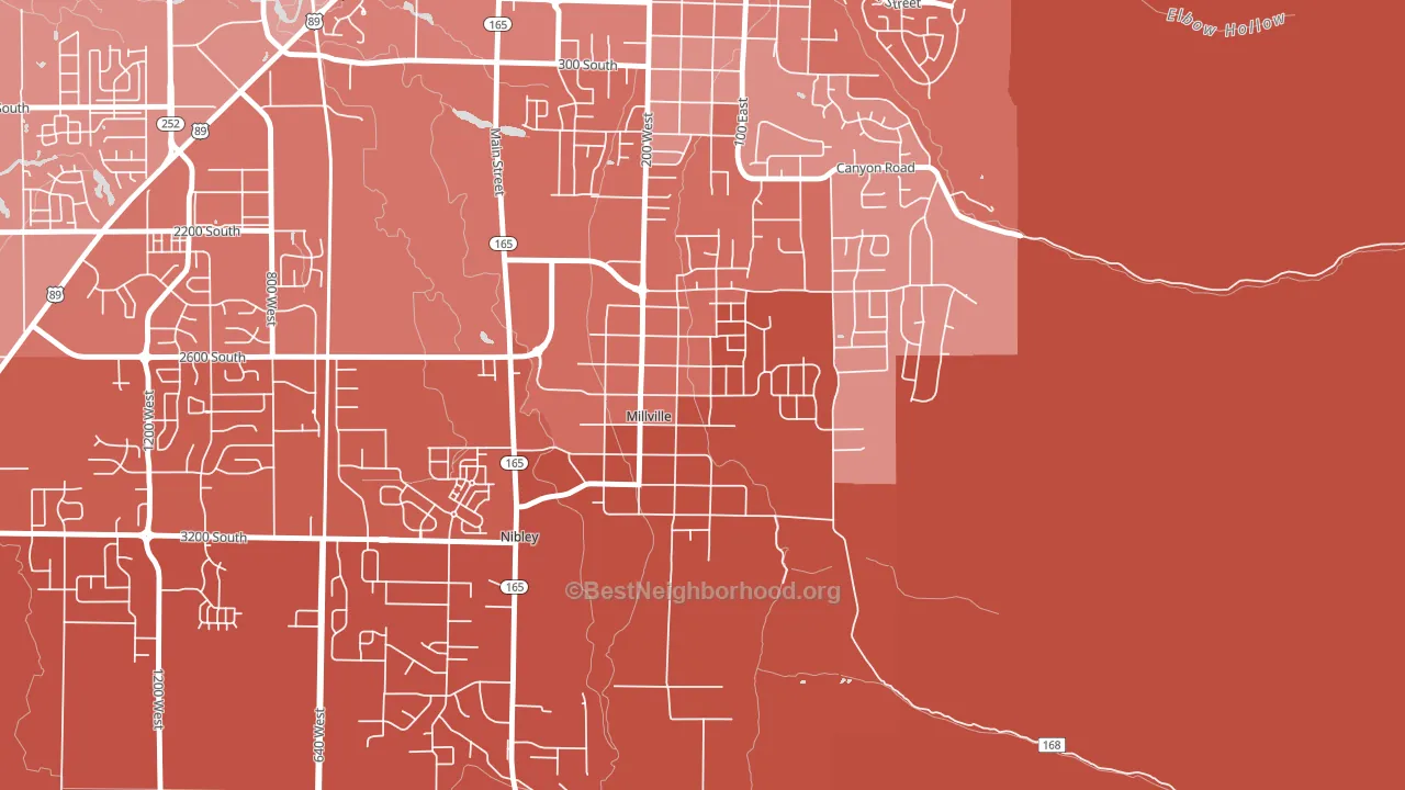 84326, UT block-group political-lean map