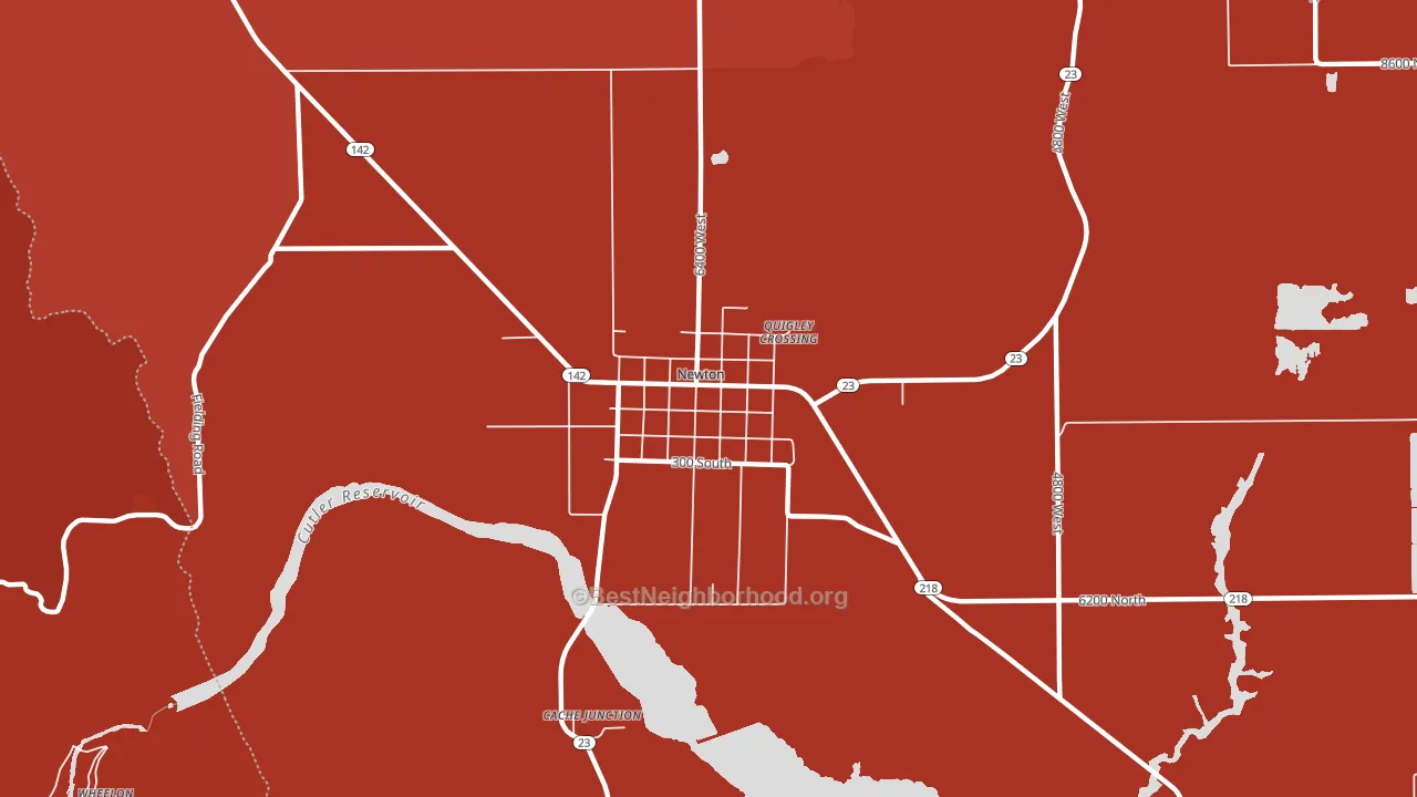 84327, UT block-group political-lean map
