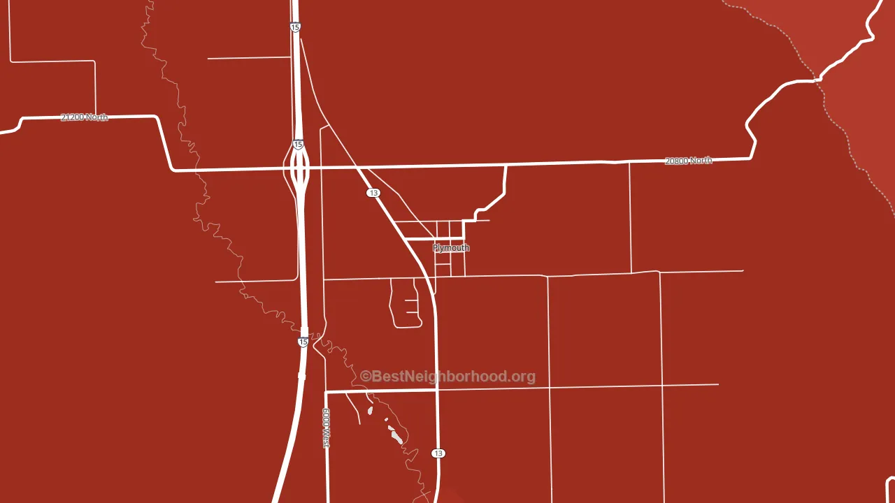 84330, UT block-group political-lean map
