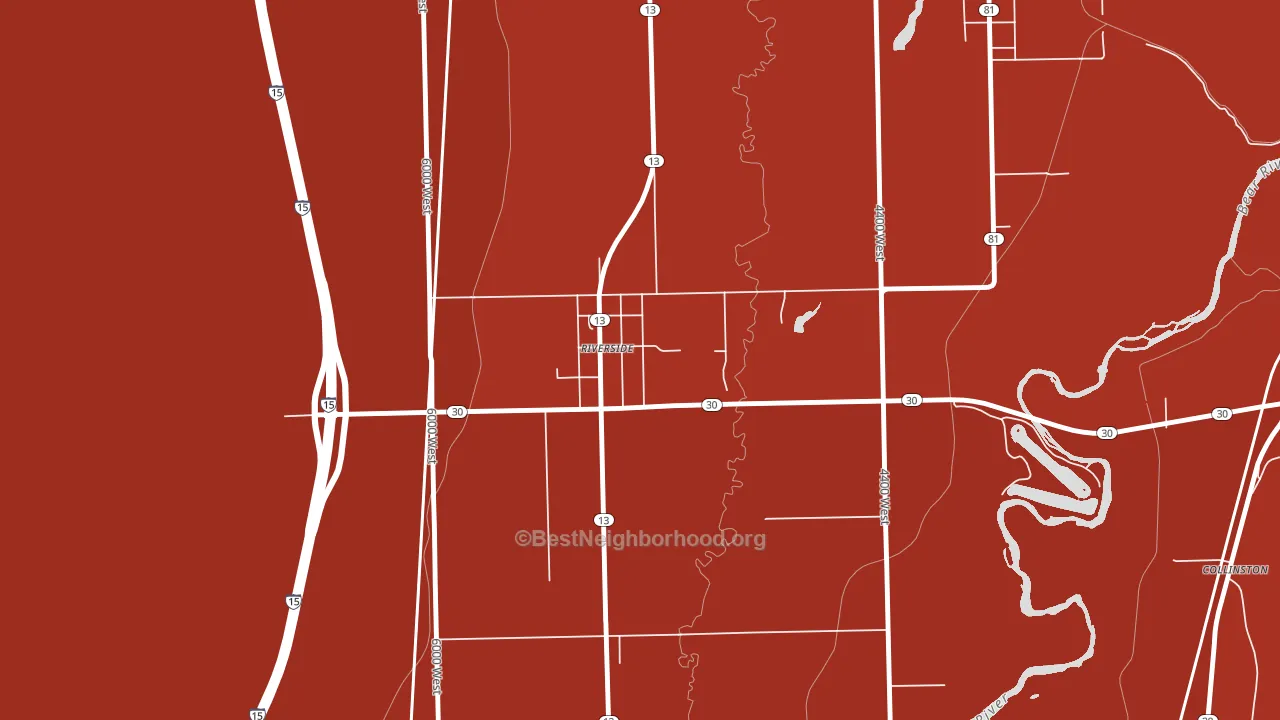 84334, UT block-group political-lean map