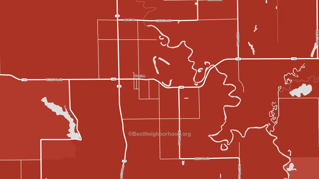 84338, UT block-group political-lean map