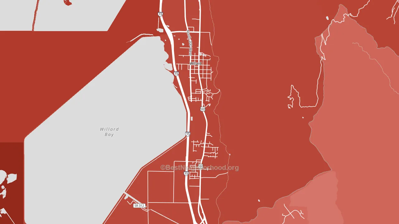 84340, UT block-group political-lean map