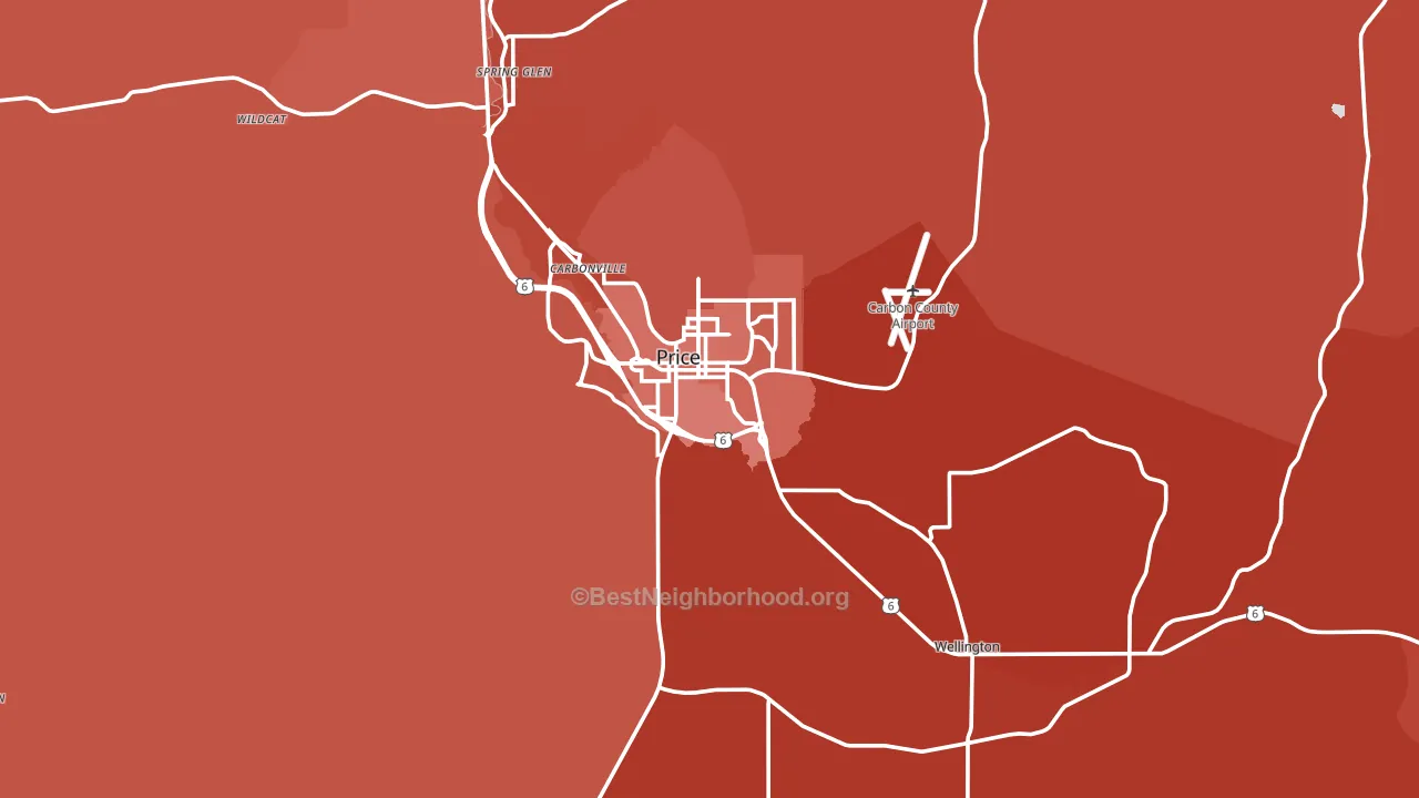 84501, UT block-group political-lean map