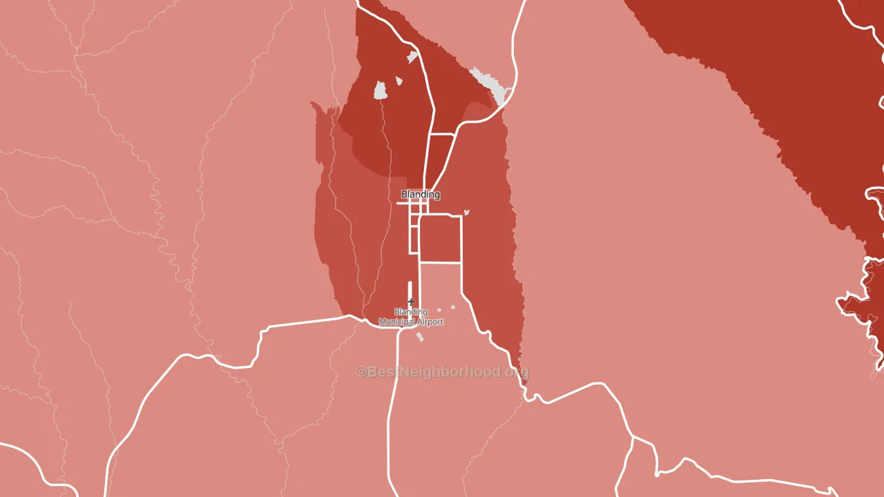 84511, UT block-group political-lean map