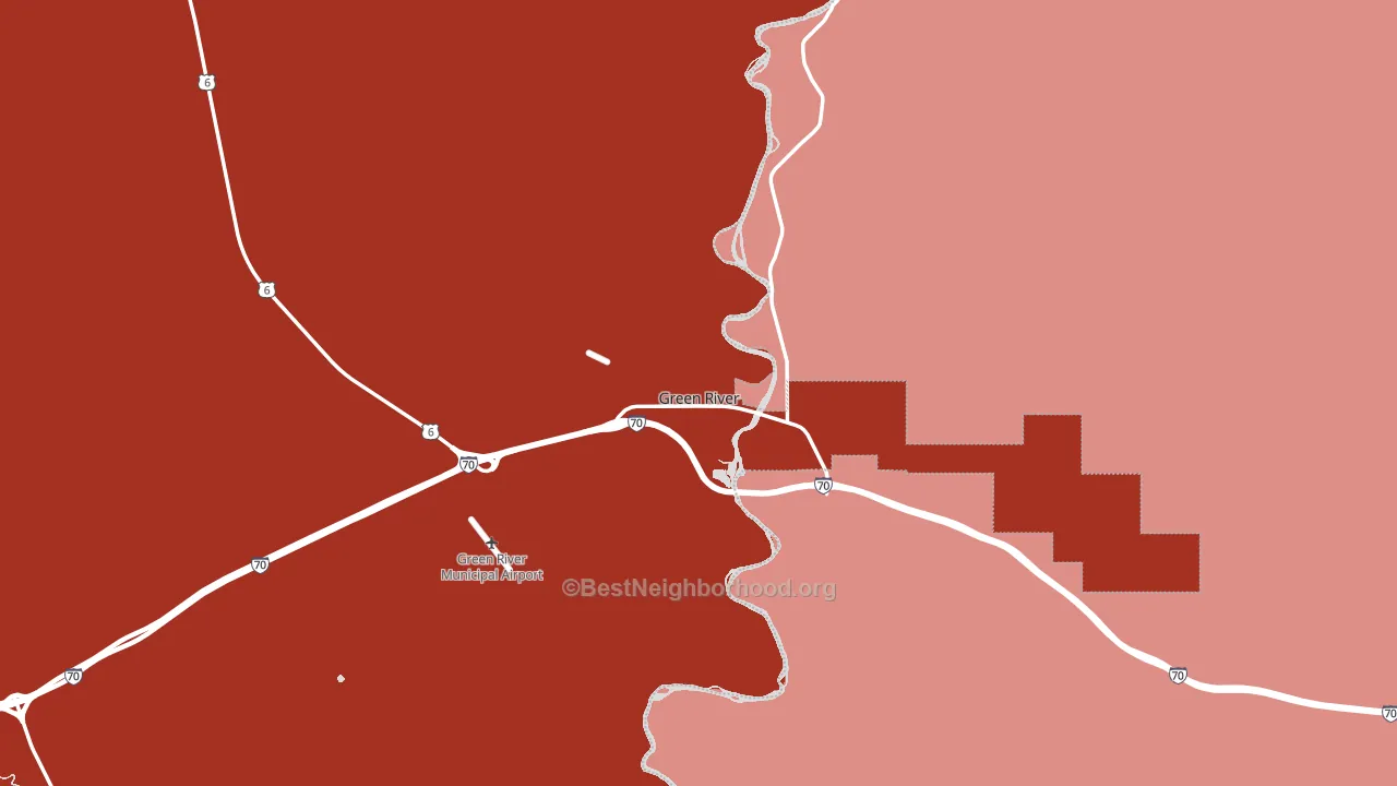 84525, UT block-group political-lean map