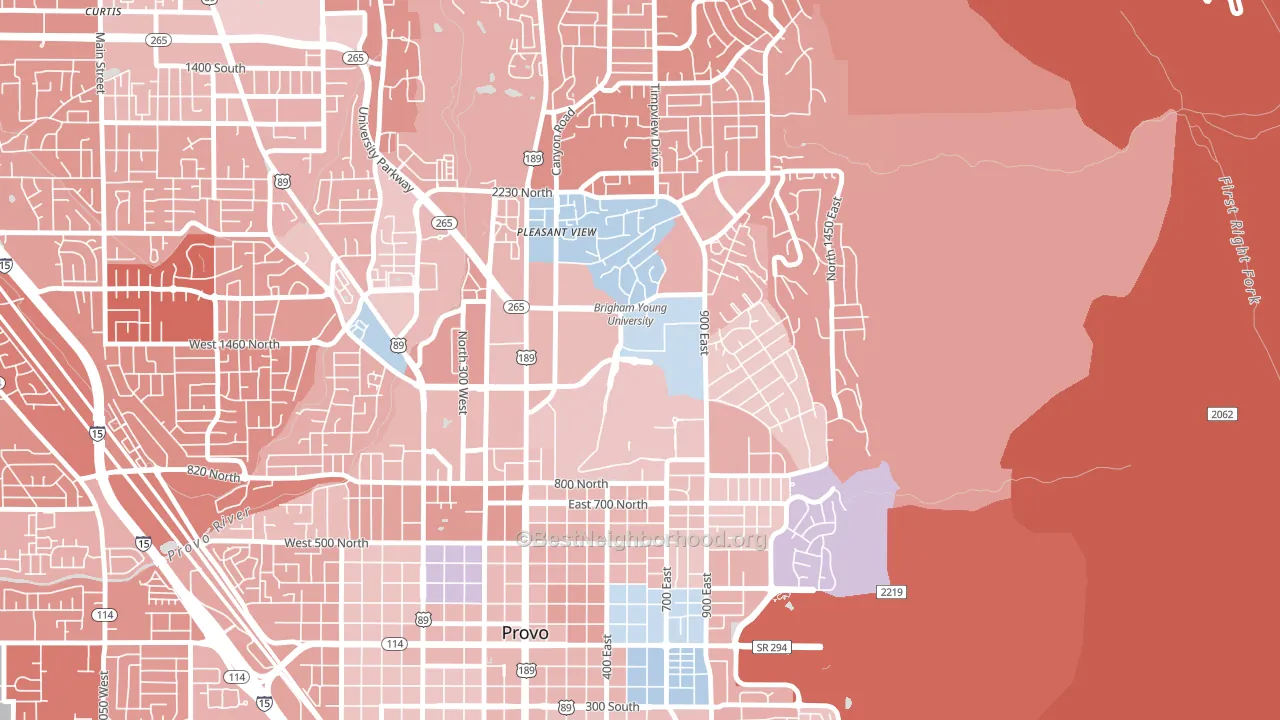 84602, UT block-group political-lean map