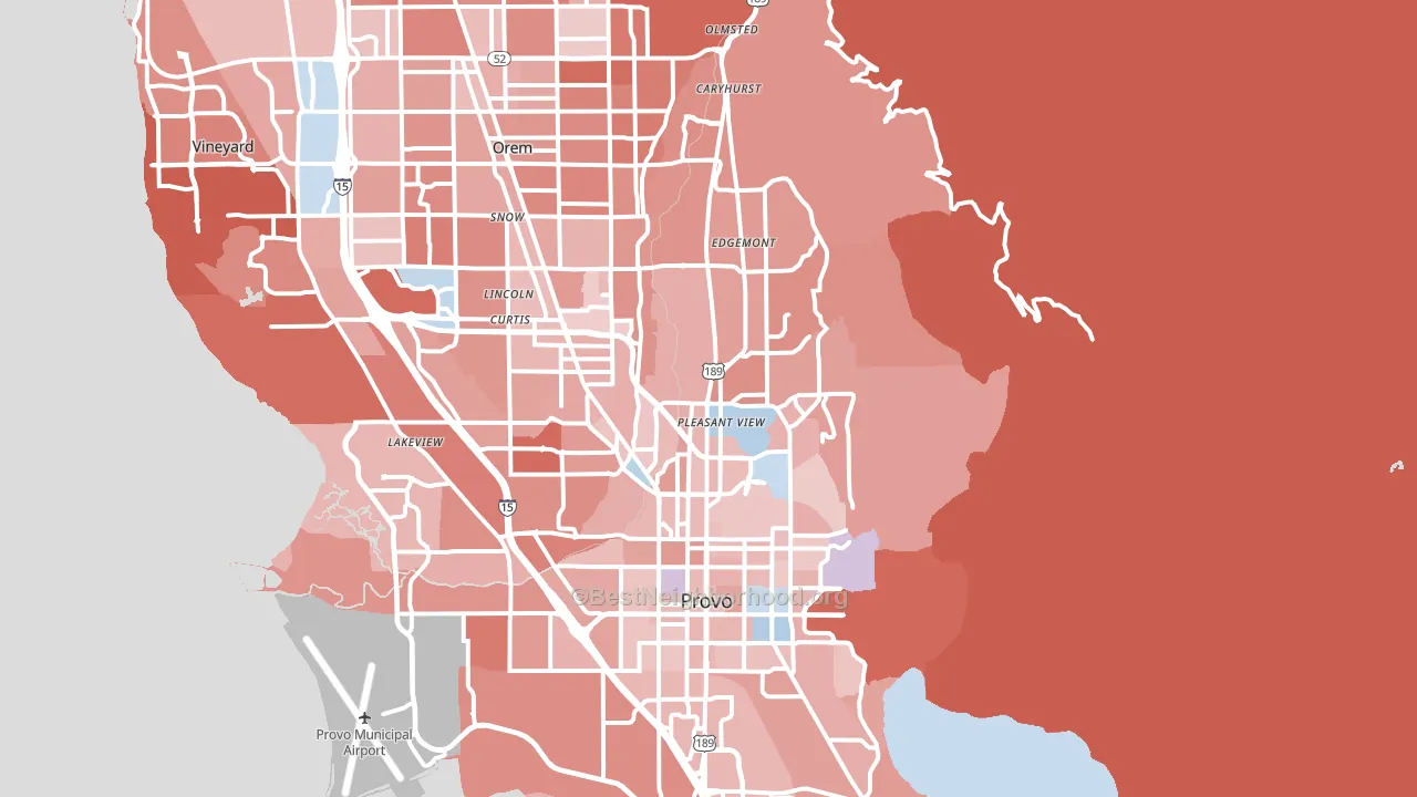 84604, UT block-group political-lean map