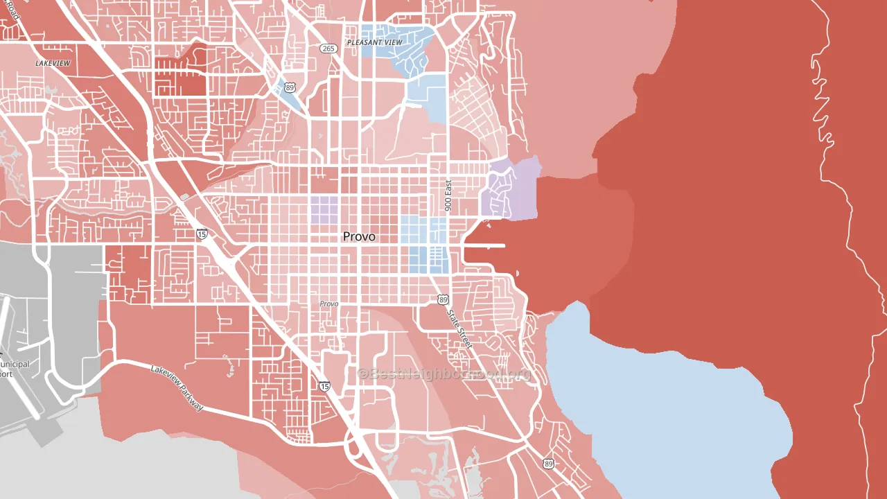 84606, UT block-group political-lean map