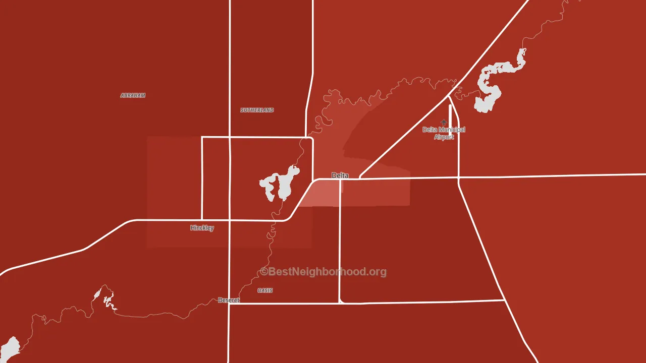 84624, UT block-group political-lean map