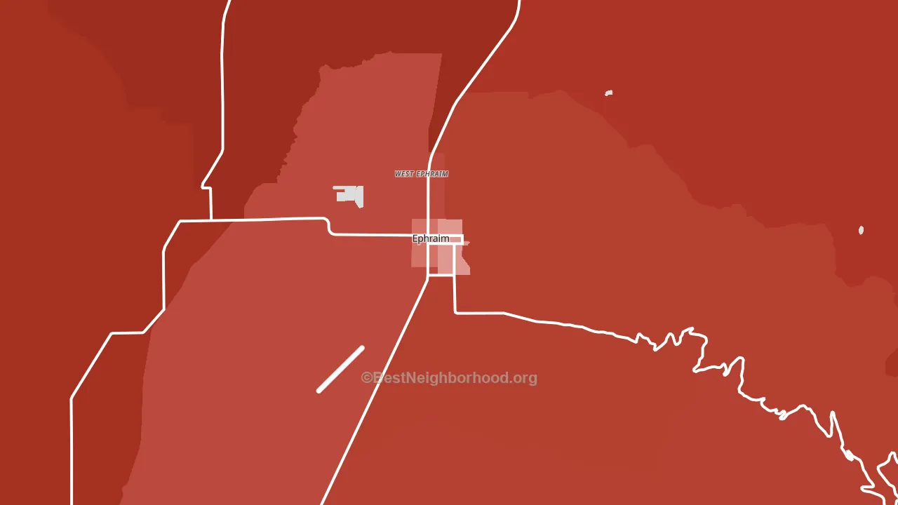 84627, UT block-group political-lean map