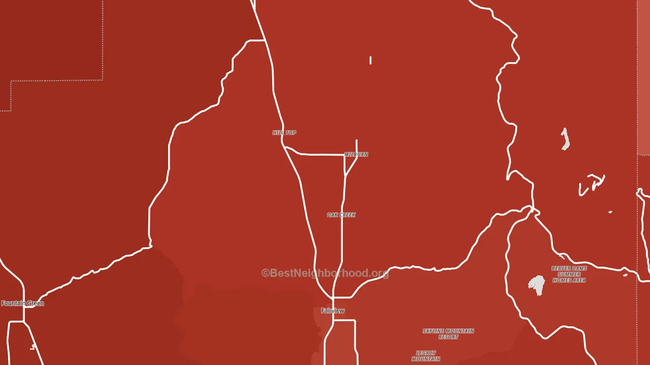 84629, UT block-group political-lean map