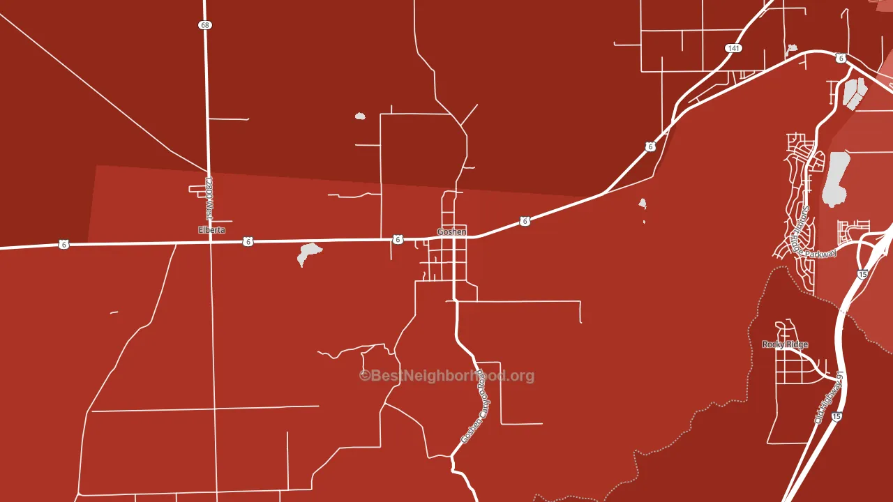 84633, UT block-group political-lean map
