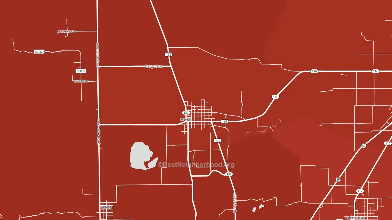 84646, UT block-group political-lean map