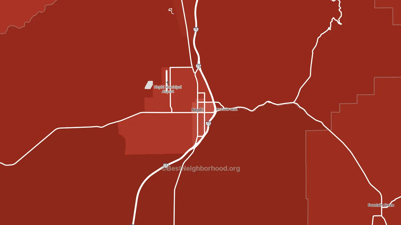 84648, UT block-group political-lean map