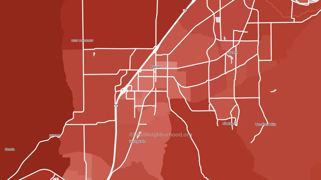 84651, UT block-group political-lean map