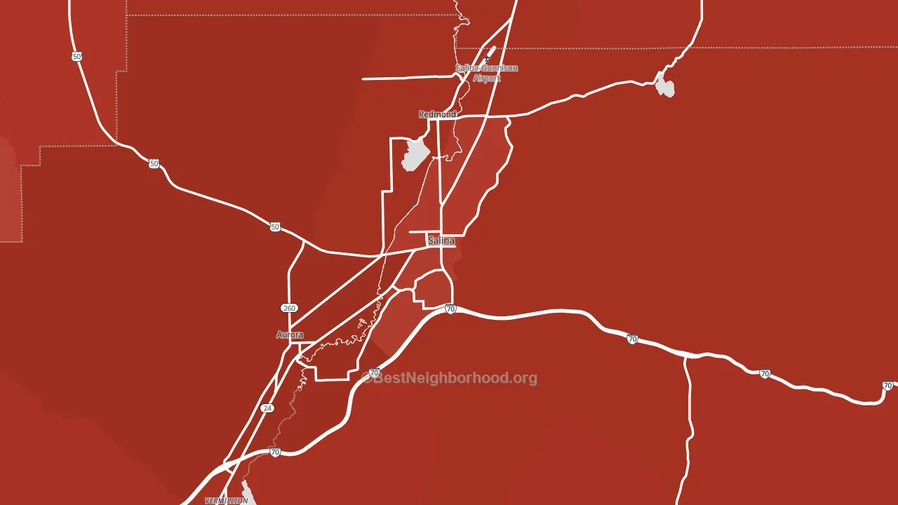 84654, UT block-group political-lean map