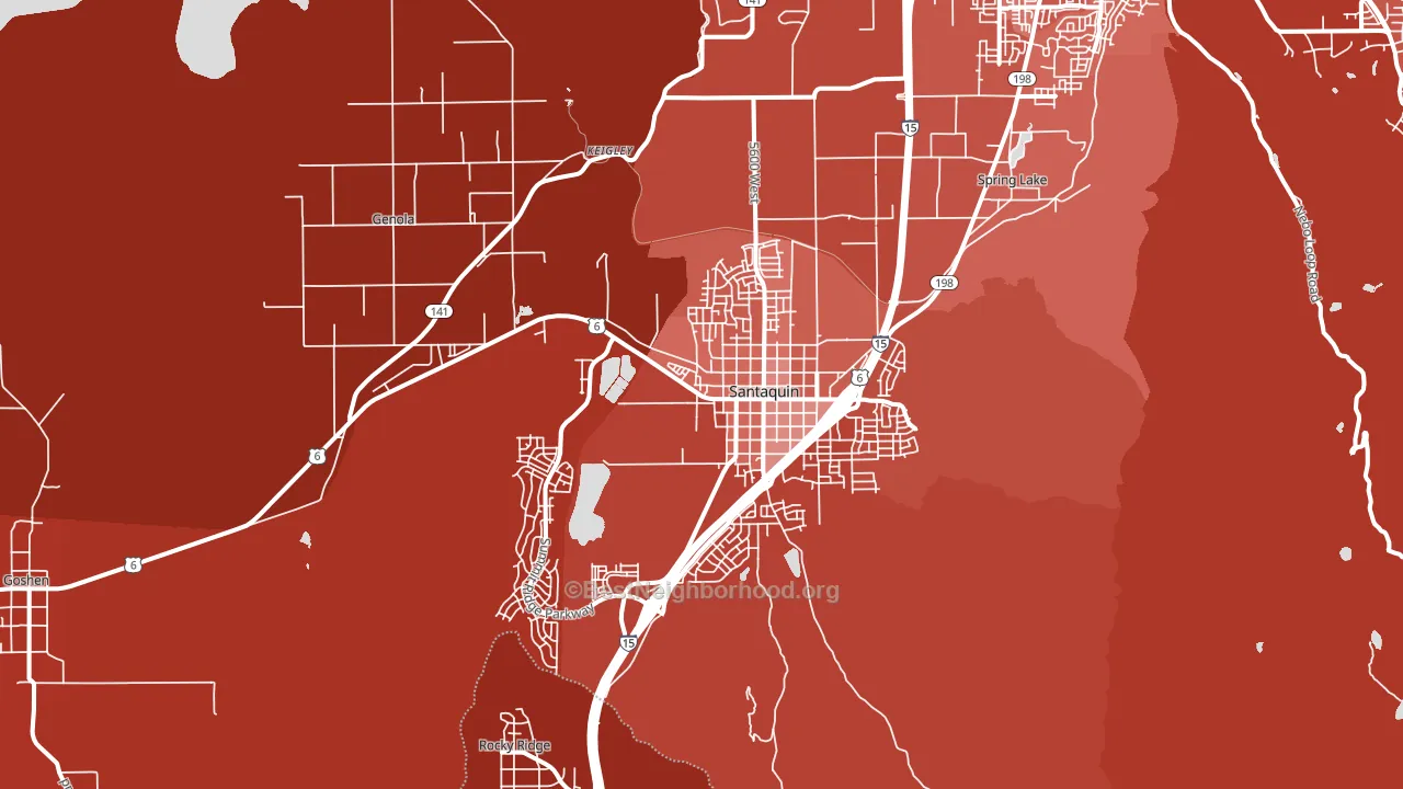 84655, UT block-group political-lean map