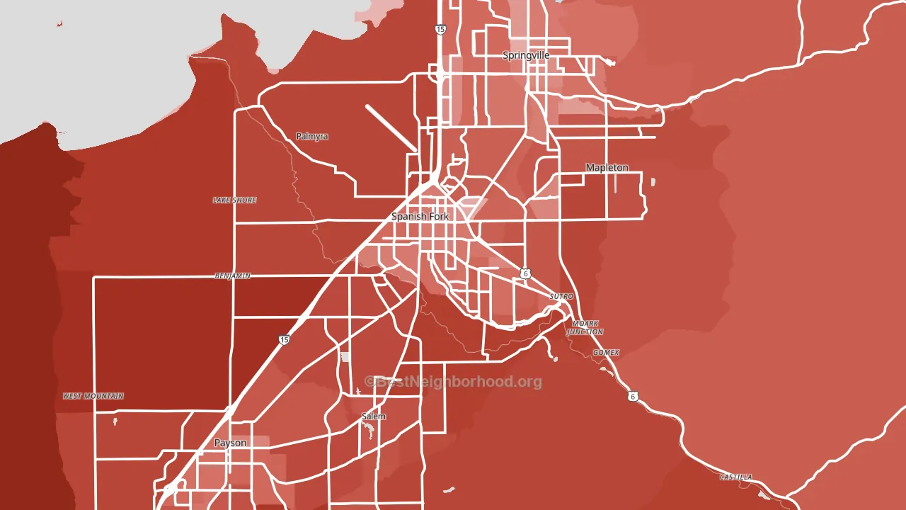 84660, UT block-group political-lean map