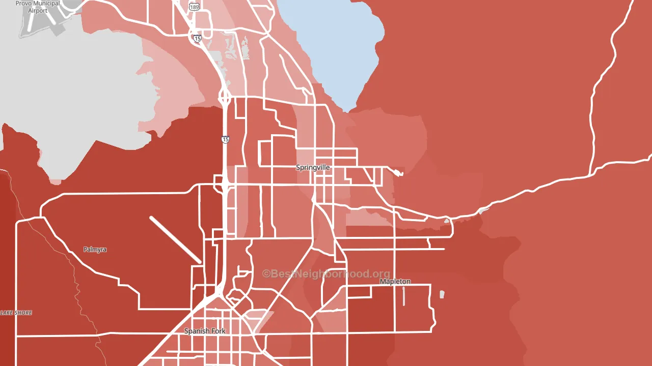 84663, UT block-group political-lean map