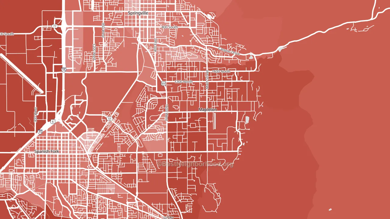 84664, UT block-group political-lean map
