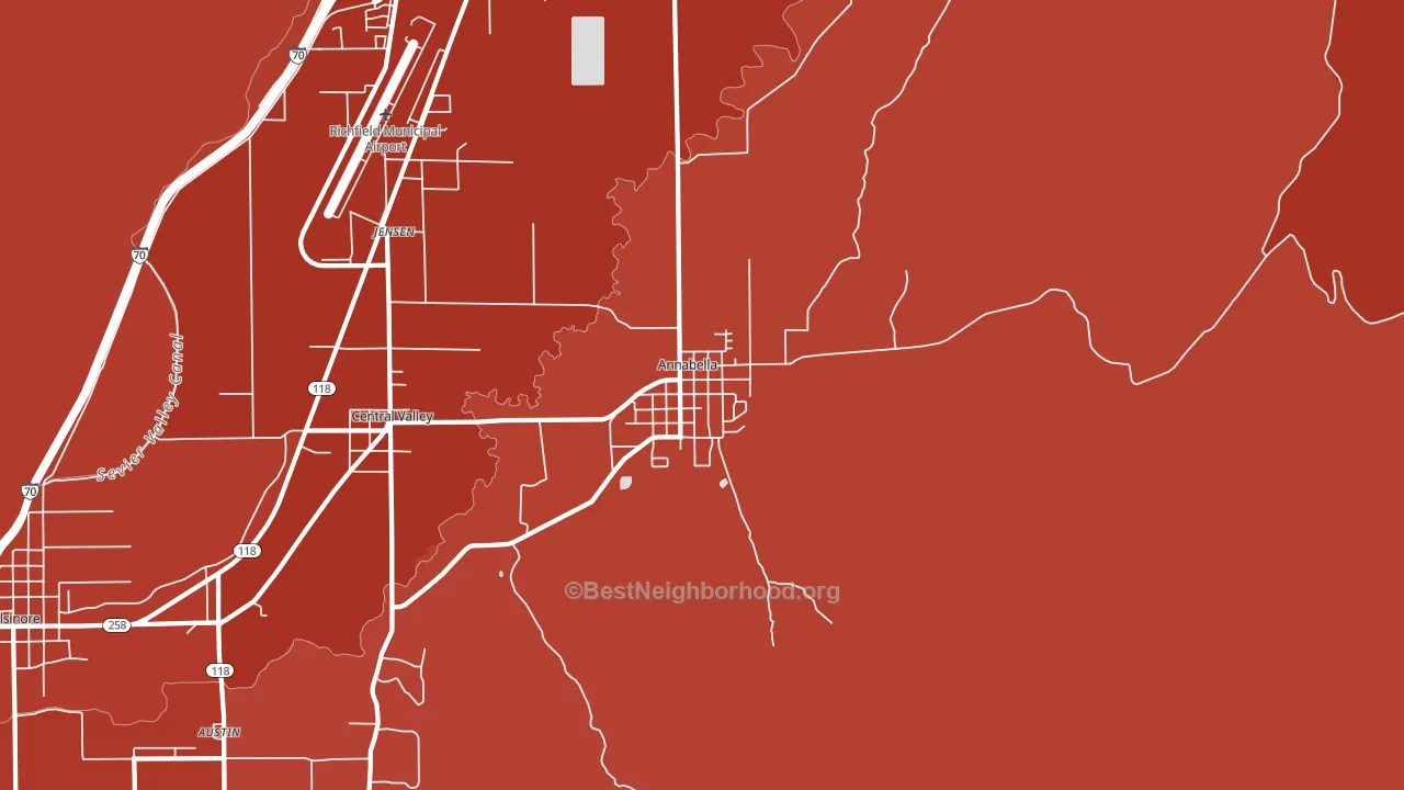 84711, UT block-group political-lean map