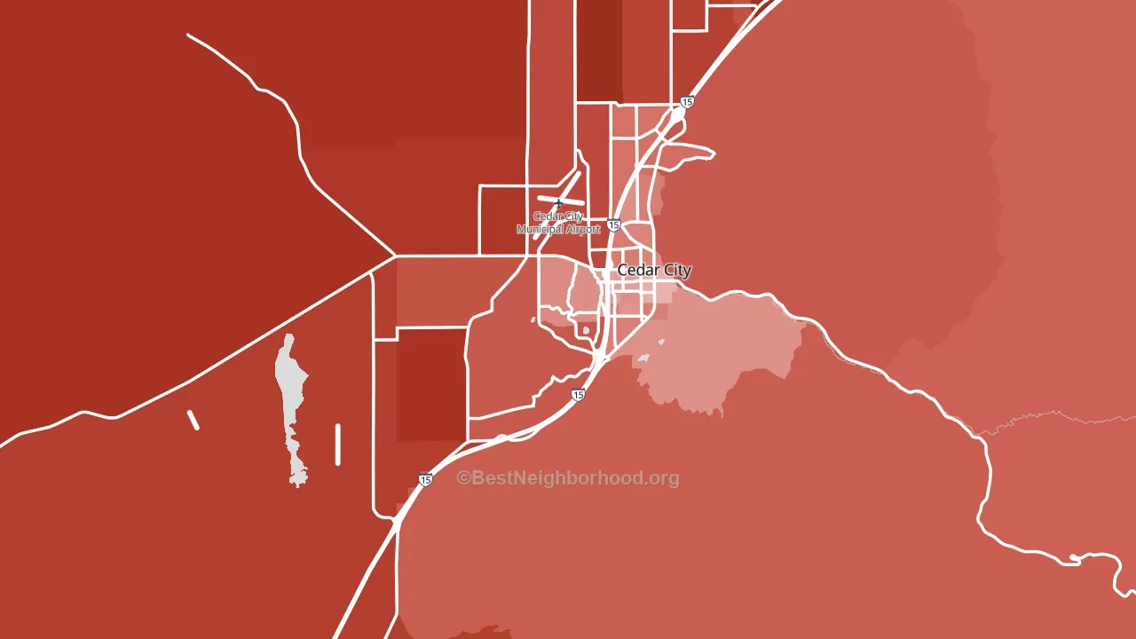 84720, UT block-group political-lean map
