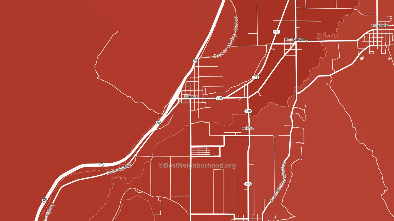 84724, UT block-group political-lean map