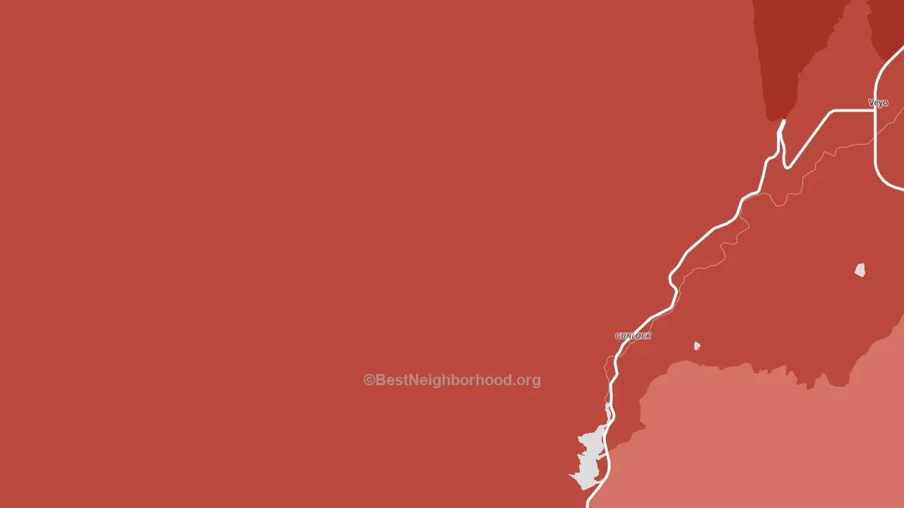 84733, UT block-group political-lean map