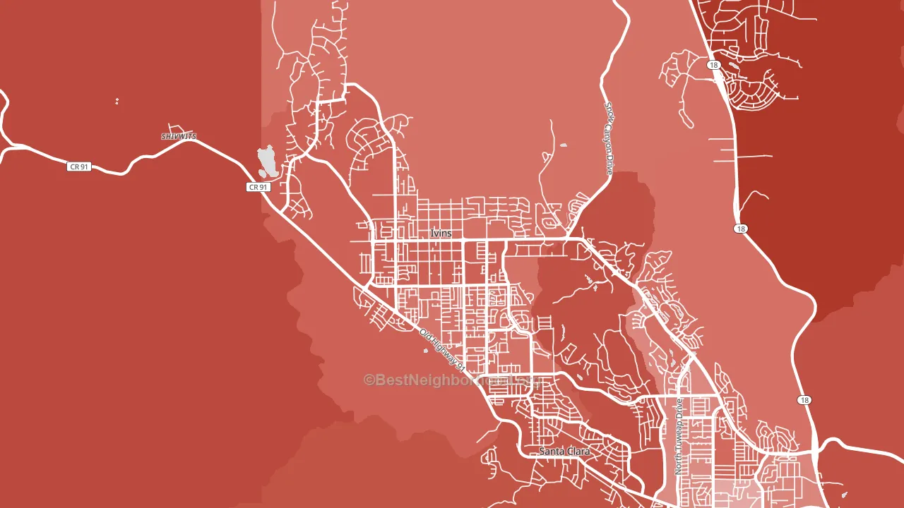 84738, UT block-group political-lean map