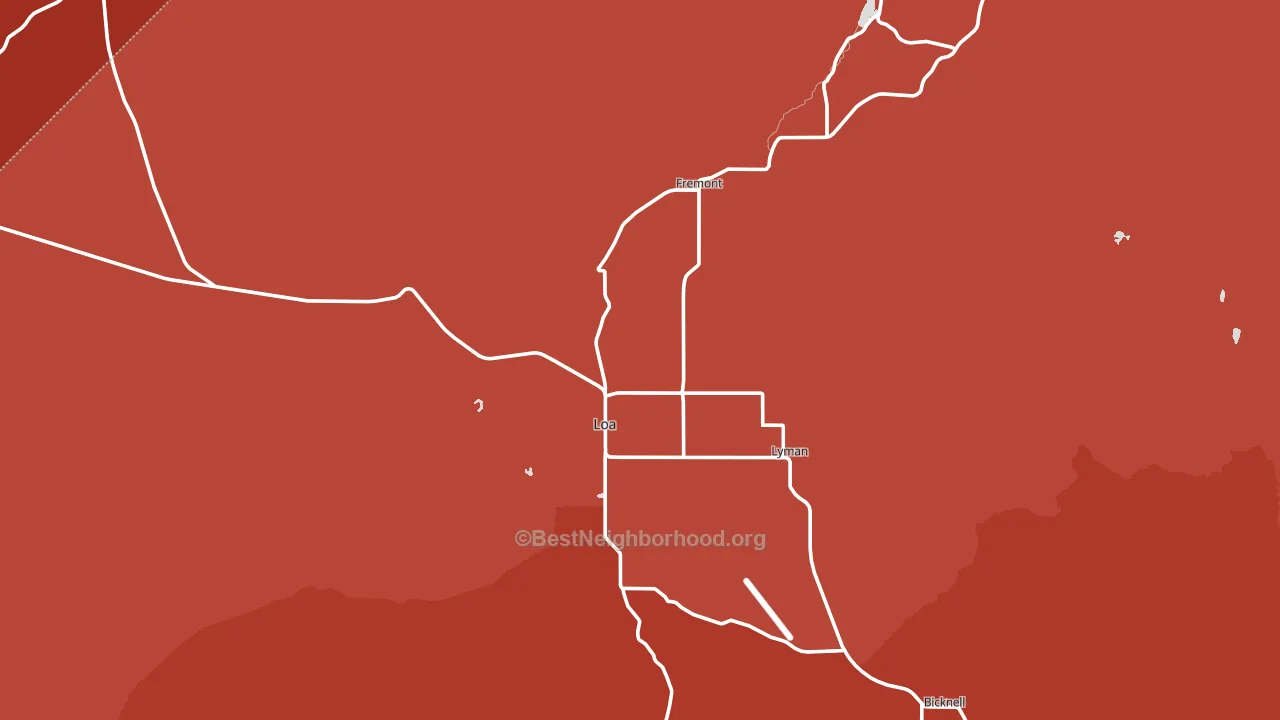 84747, UT block-group political-lean map