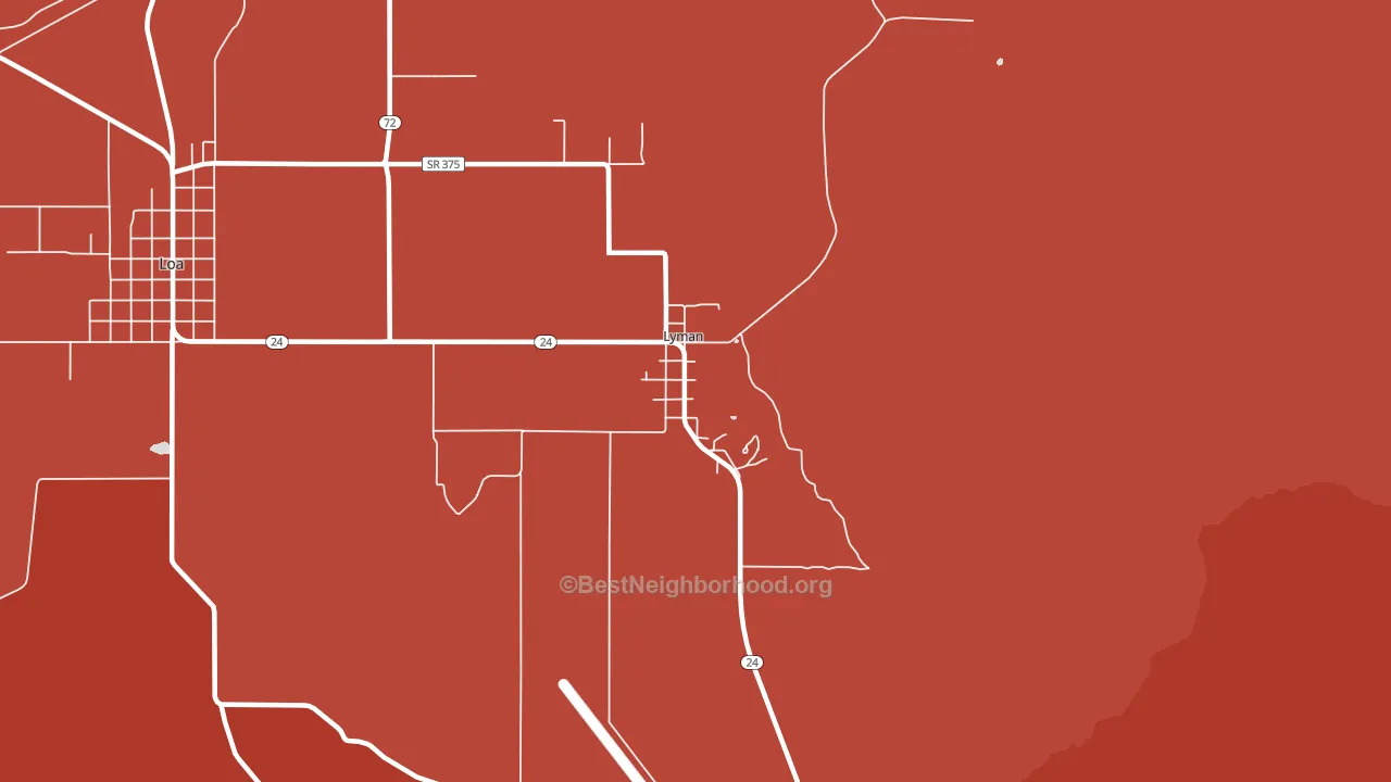 84749, UT block-group political-lean map