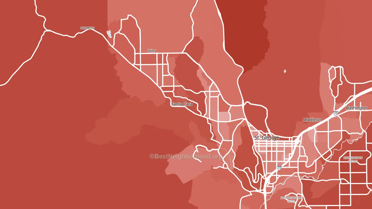 84765, UT block-group political-lean map