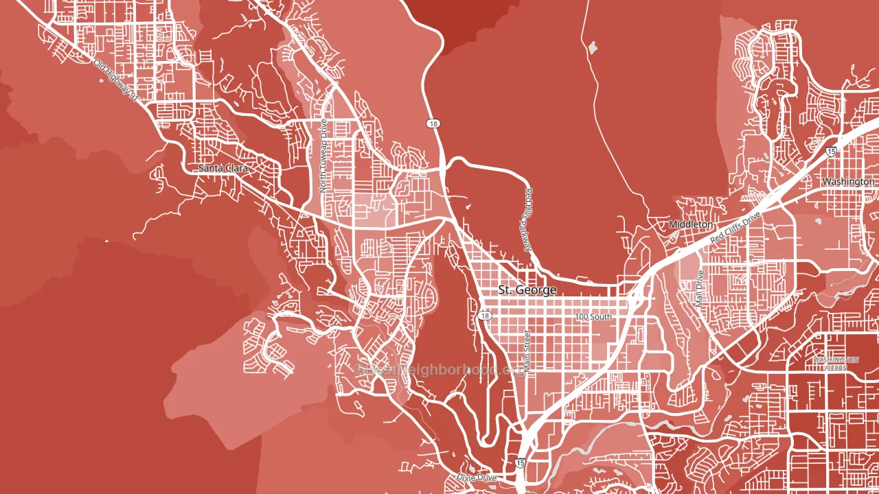 84770, UT block-group political-lean map