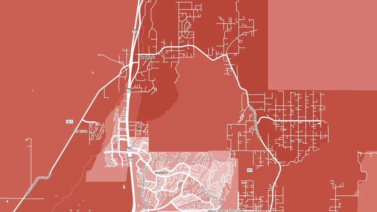 85087, AZ block-group political-lean map