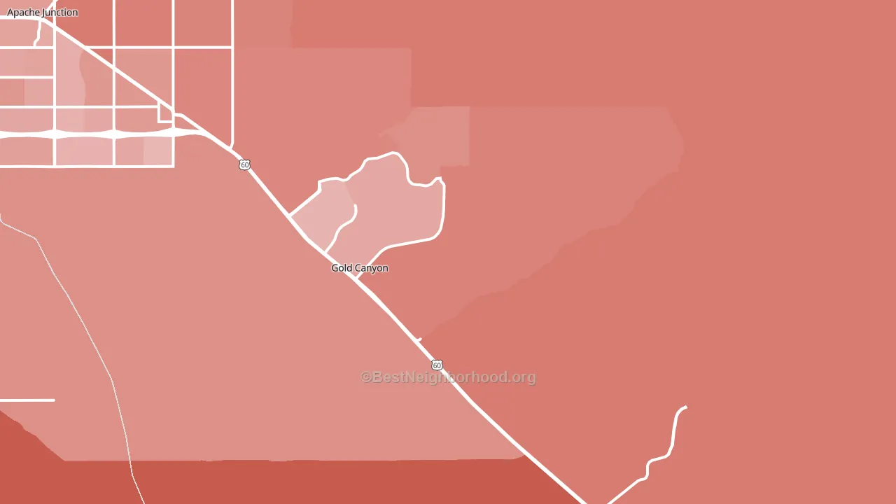 85118, AZ block-group political-lean map
