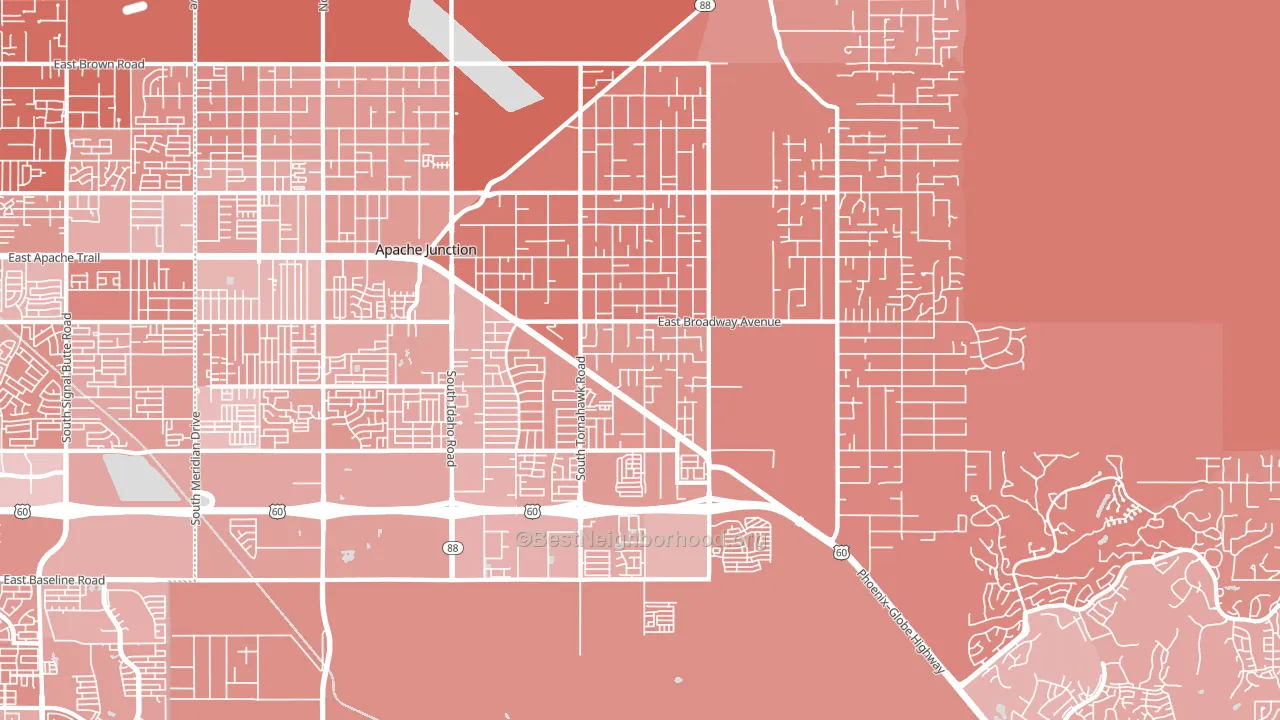 85119, AZ block-group political-lean map