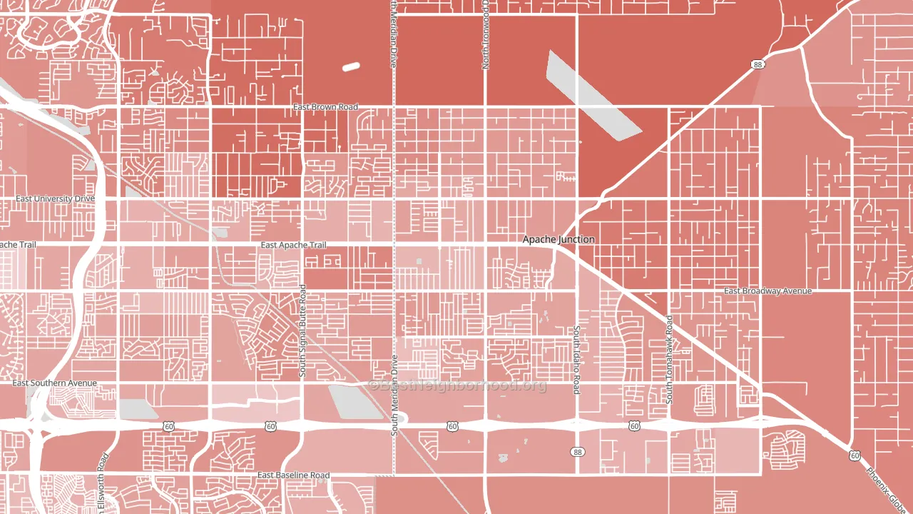 85120, AZ block-group political-lean map