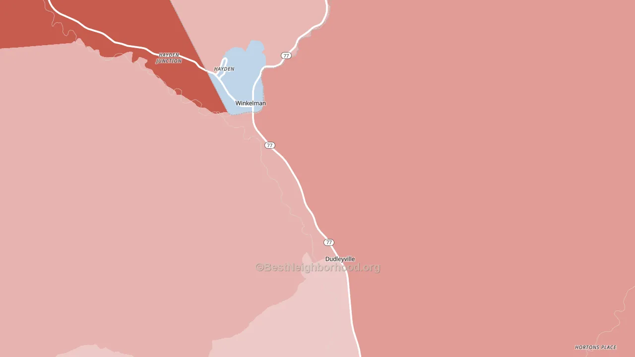 85192, AZ block-group political-lean map