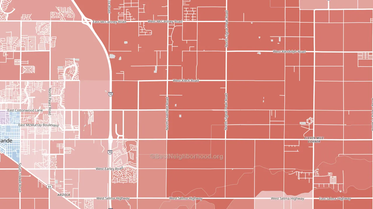 85194, AZ block-group political-lean map