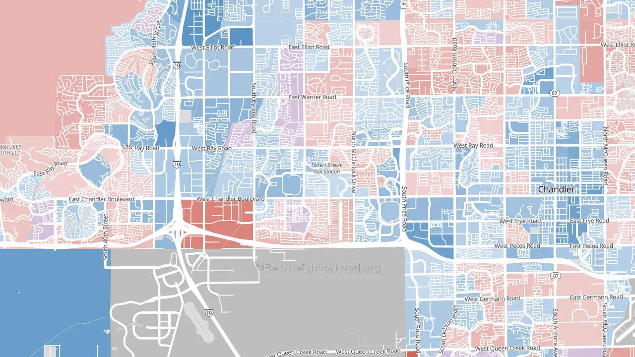 85226, AZ block-group political-lean map