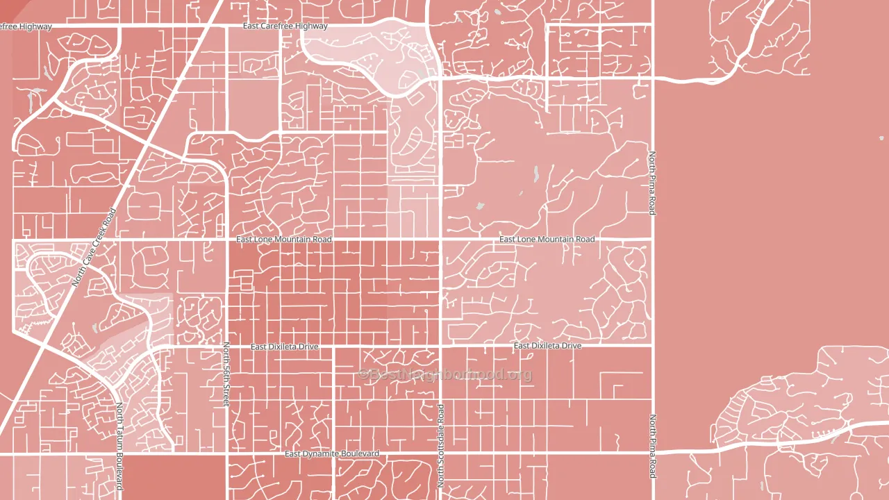 85266, AZ block-group political-lean map