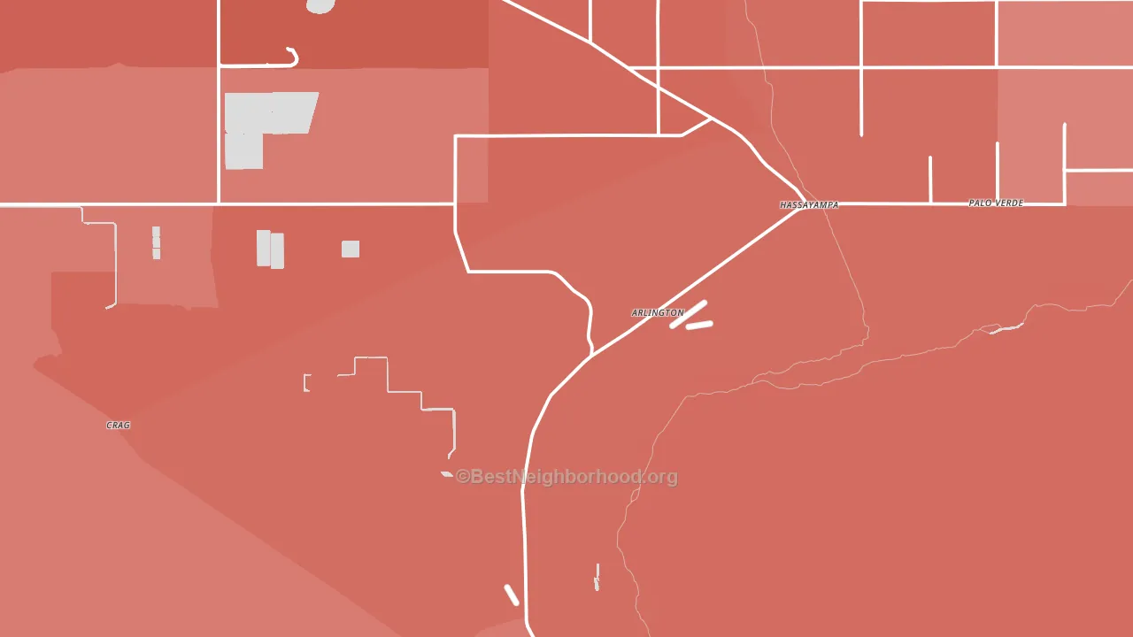 85322, AZ block-group political-lean map